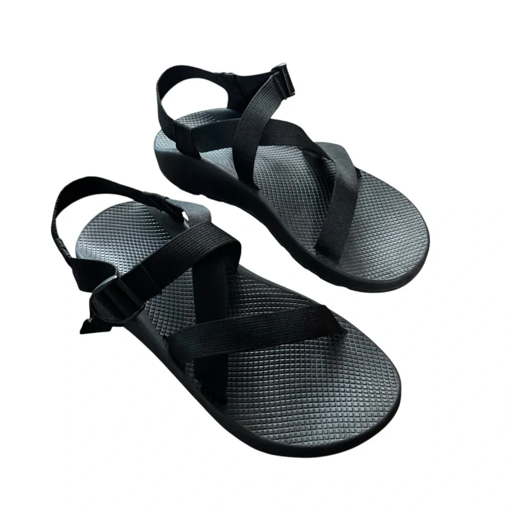 Men’s Chaco Size 14 Black Z1 Sandals w Adjustable Ankle Straps